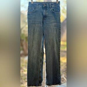Wrangler Boys Bootcut Jeans Size 16 Regular Classic Boot Dark Wash Denim